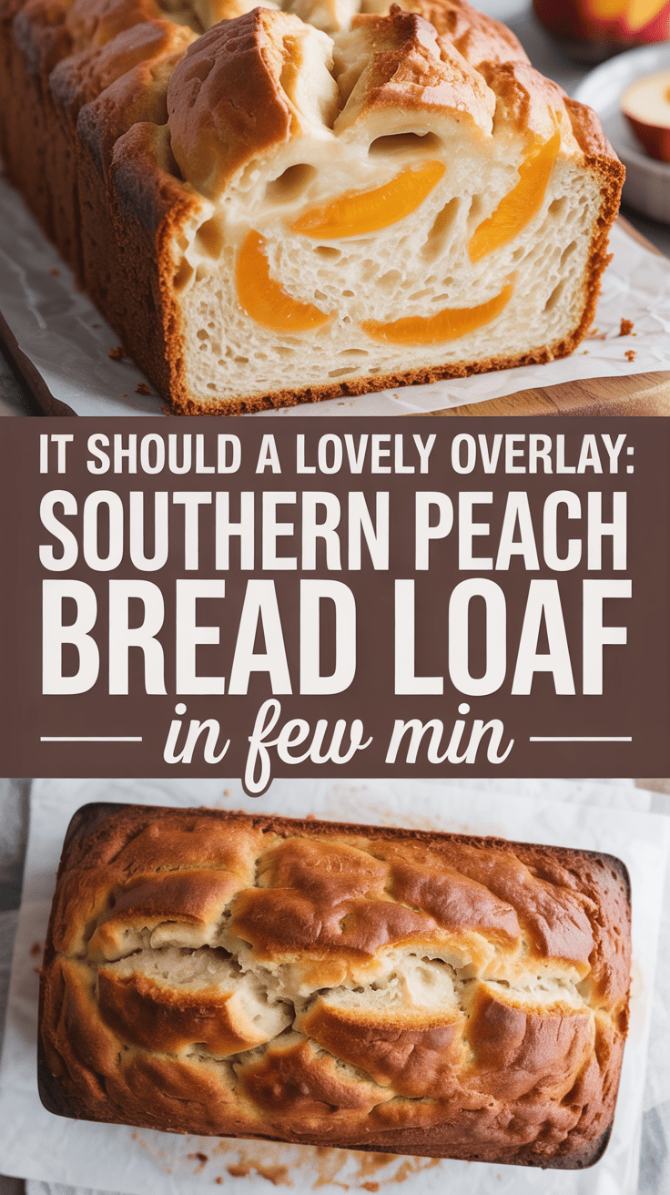 Southern Peach Bread Loaf Recipe