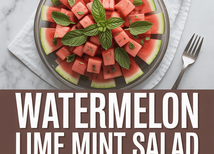 Watermelon Lime Mint Salad