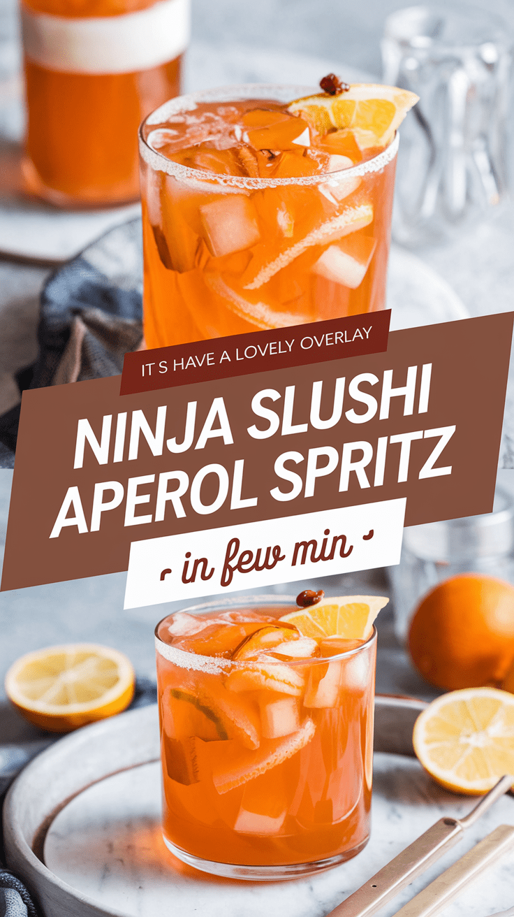 Ninja Slushi Aperol Spritz Recipe