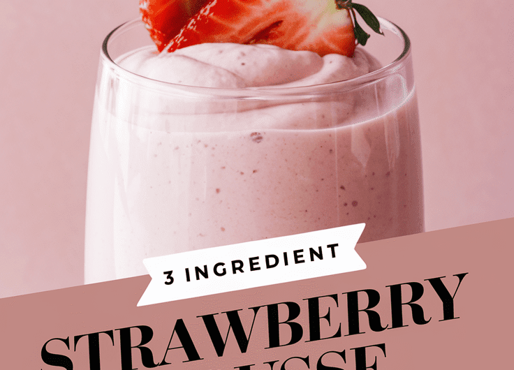 3 Ingredient Strawberry Mousse
