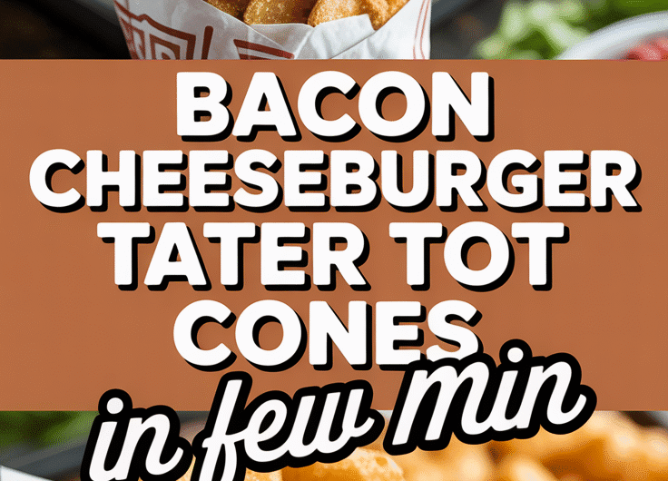 Bacon Cheeseburger Tater Tot Cones