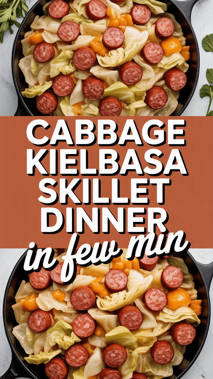 Cabbage Kielbasa Skillet Dinner