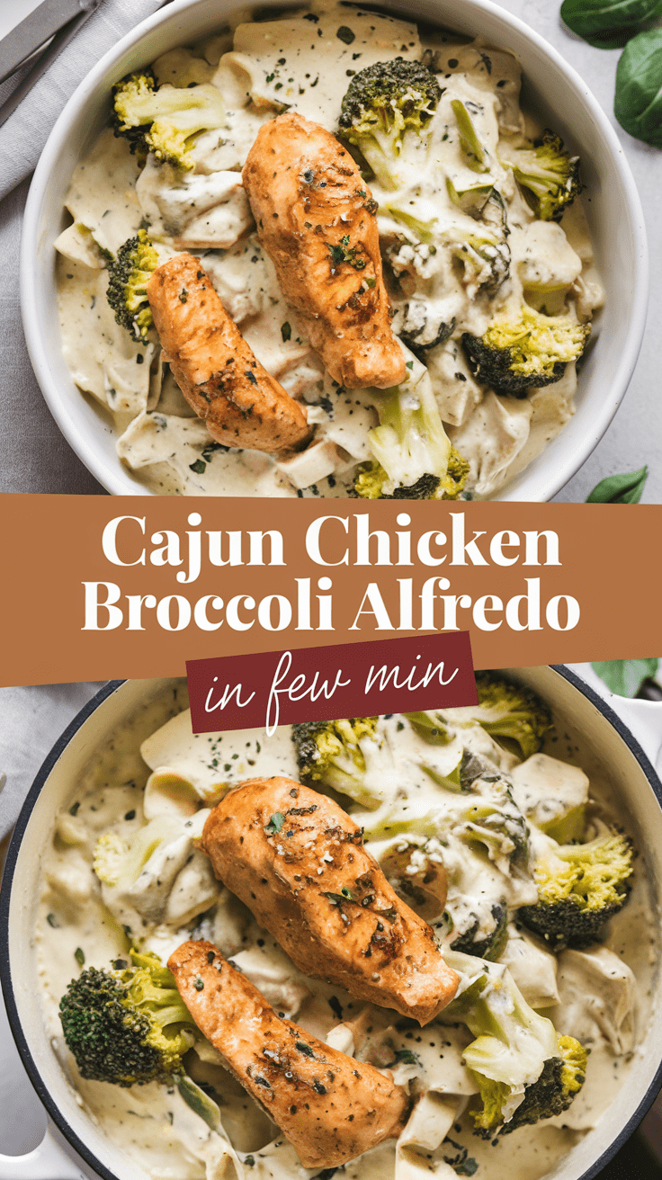 Cajun Chicken Broccoli Alfredo