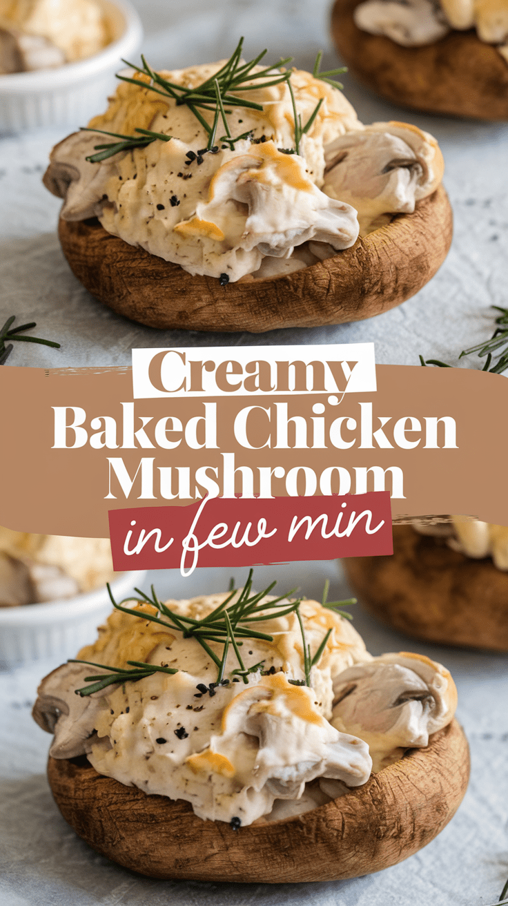 Creamy Baked Chicken Mushroom