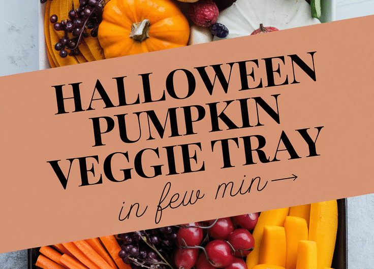 Halloween Pumpkin Veggie Tray