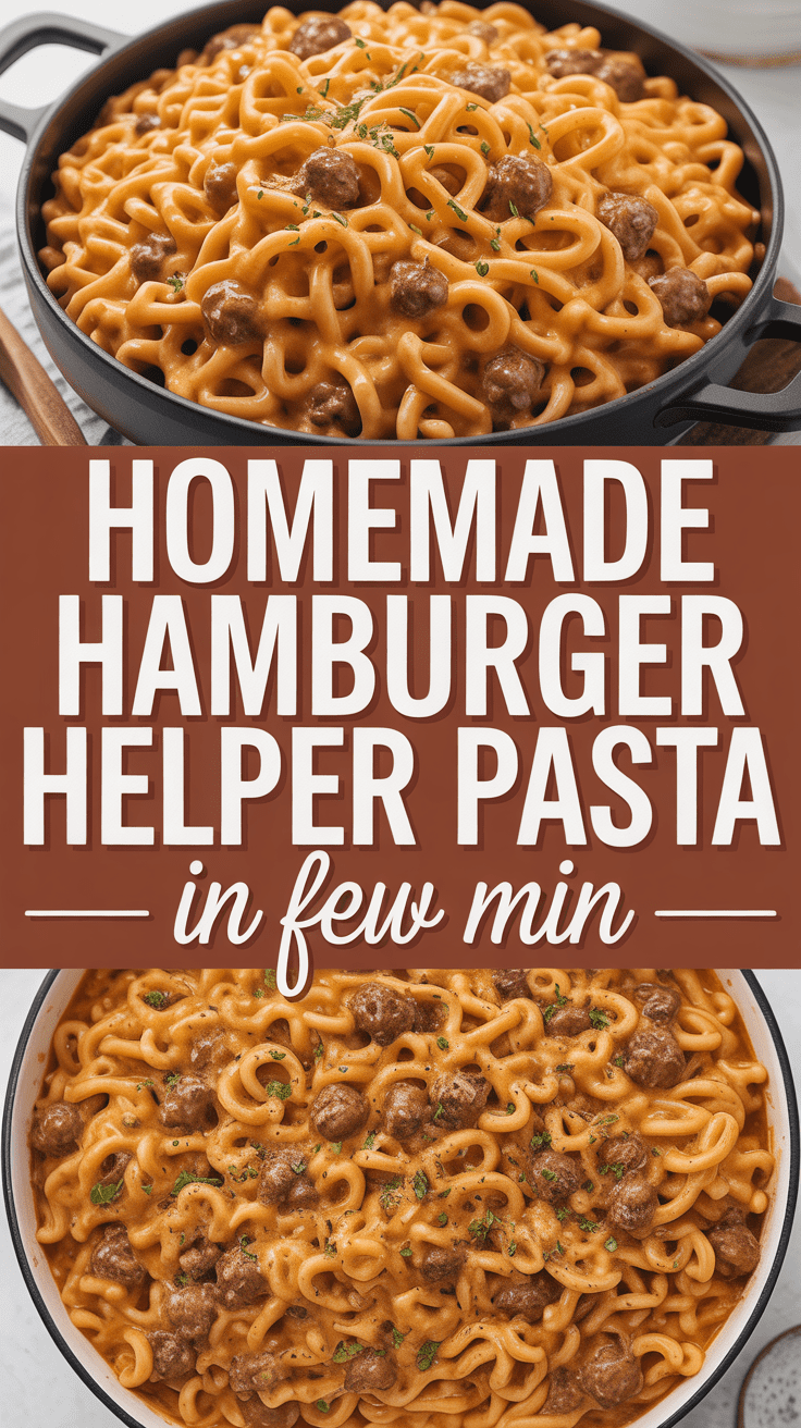 Homemade Hamburger Helper Pasta