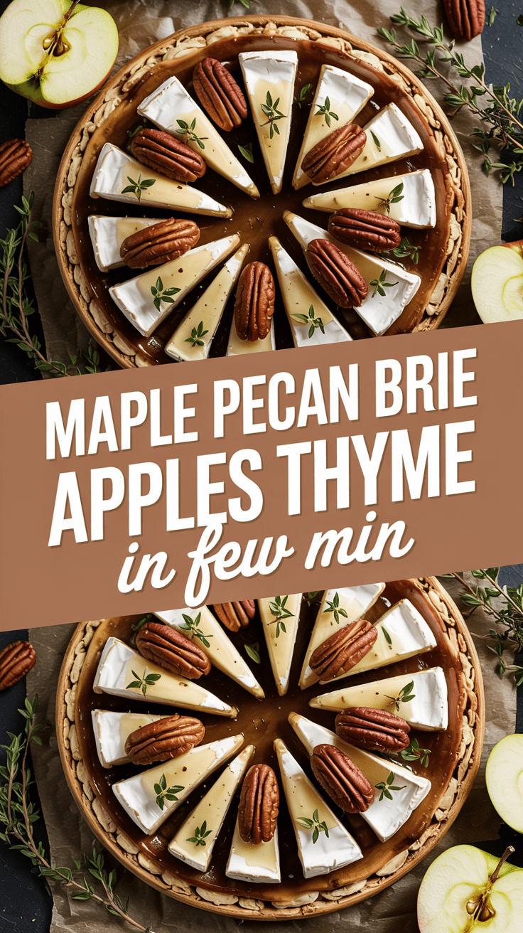 Maple Pecan Brie Apples with Thyme