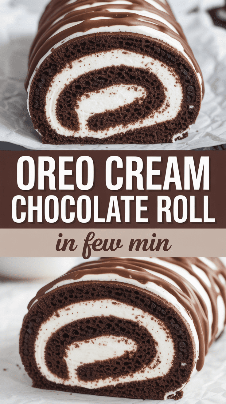Oreo Cream Chocolate Roll