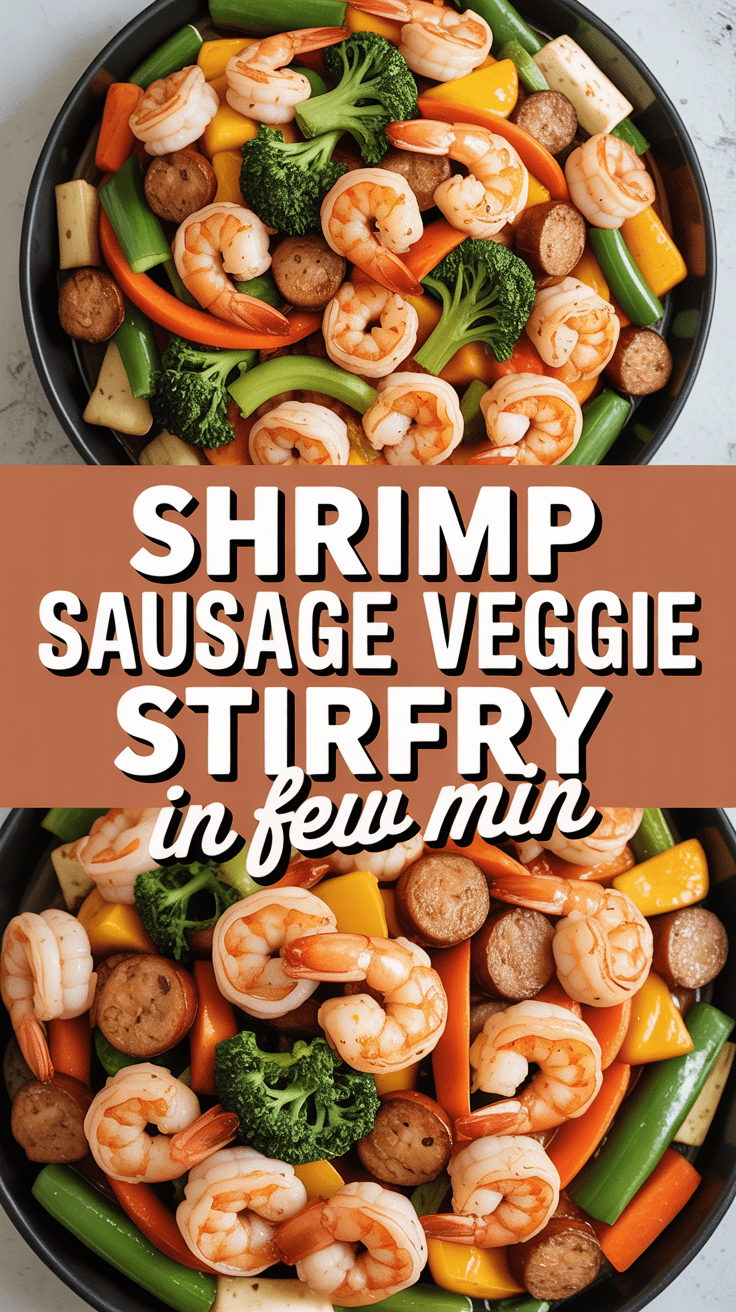 Shrimp Sausage Veggie Stir-Fry