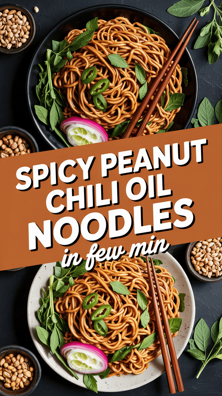 Spicy Peanut Chili Oil Noodles