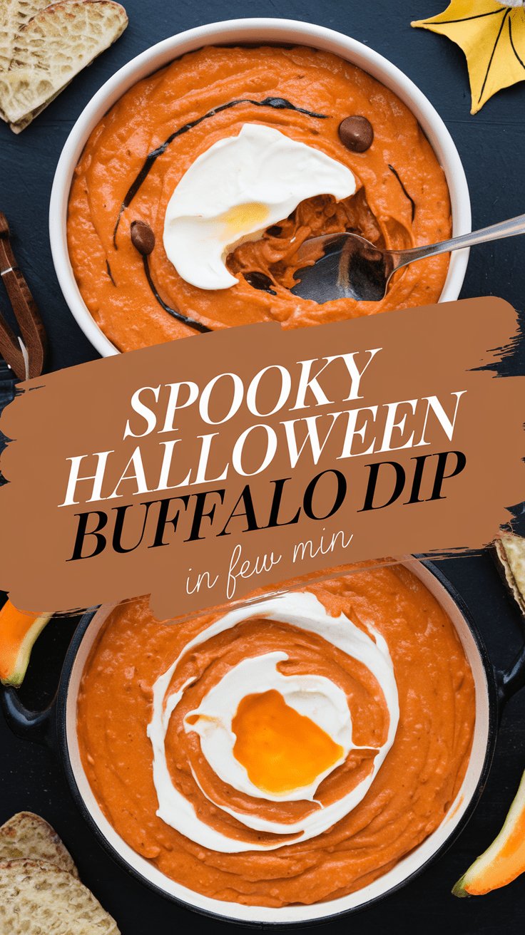 Spooky Halloween Buffalo Dip