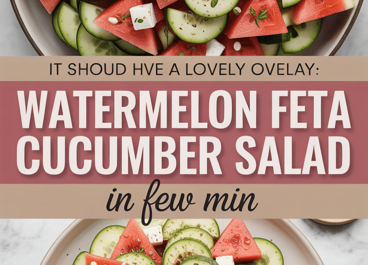 Watermelon Feta Cucumber Salad