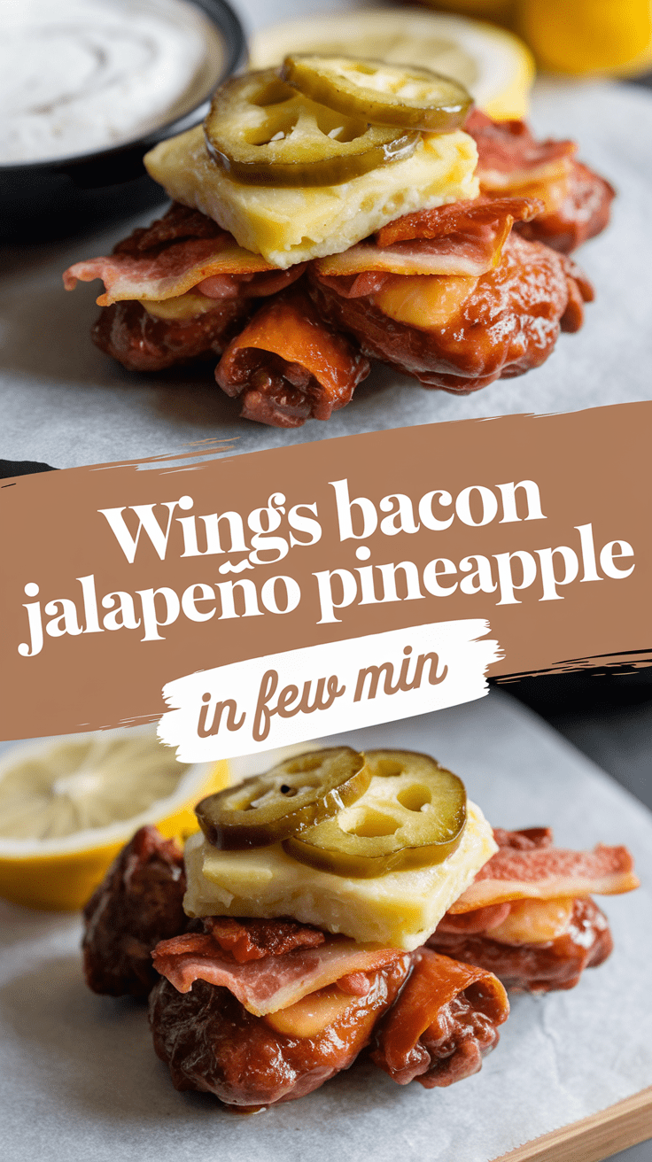 Wings Bacon Jalapeño Pineapple