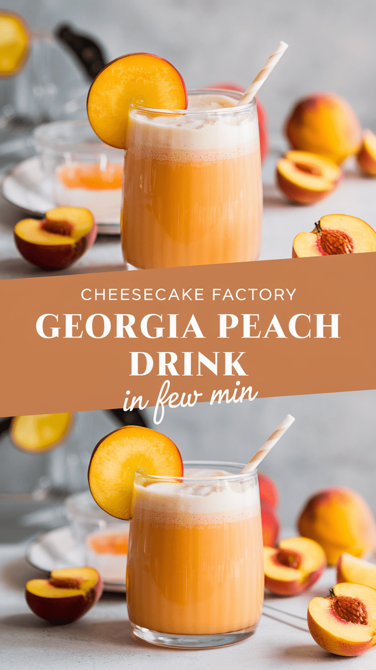 Cheesecake Factory Georgia Peach Drink