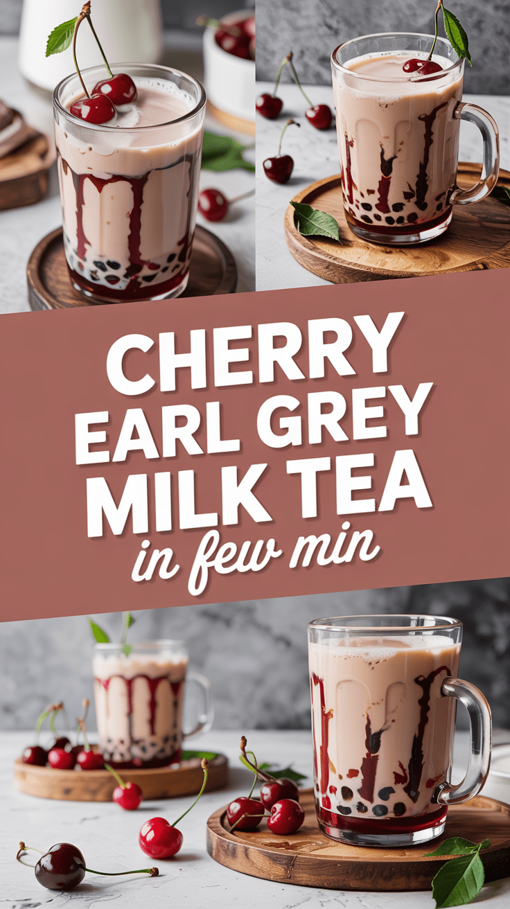 🍒 Cherry Earl Grey Milk Tea