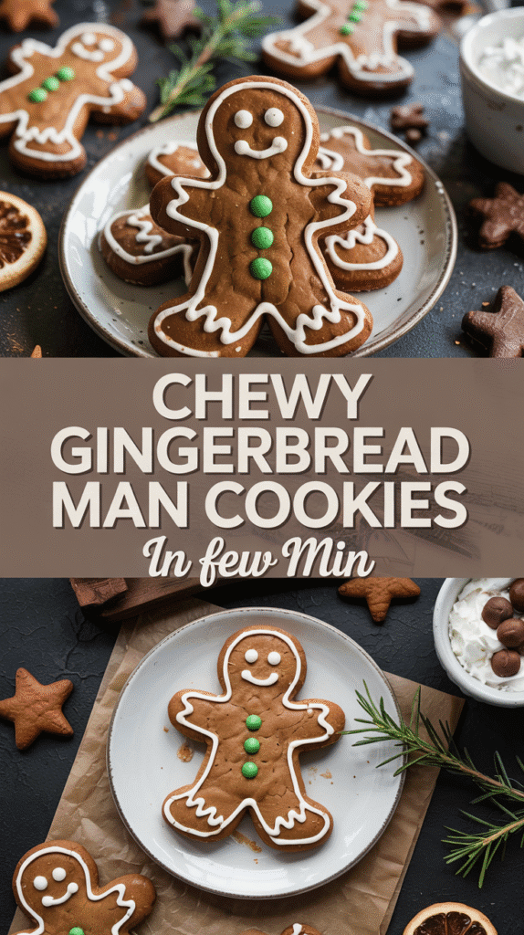 Chewy Gingerbread Man Cookies