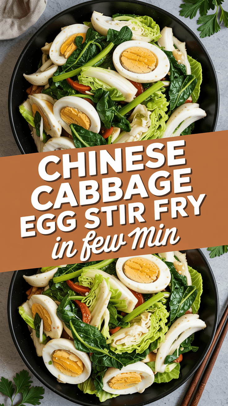 Chinese Cabbage Egg Stir Fry