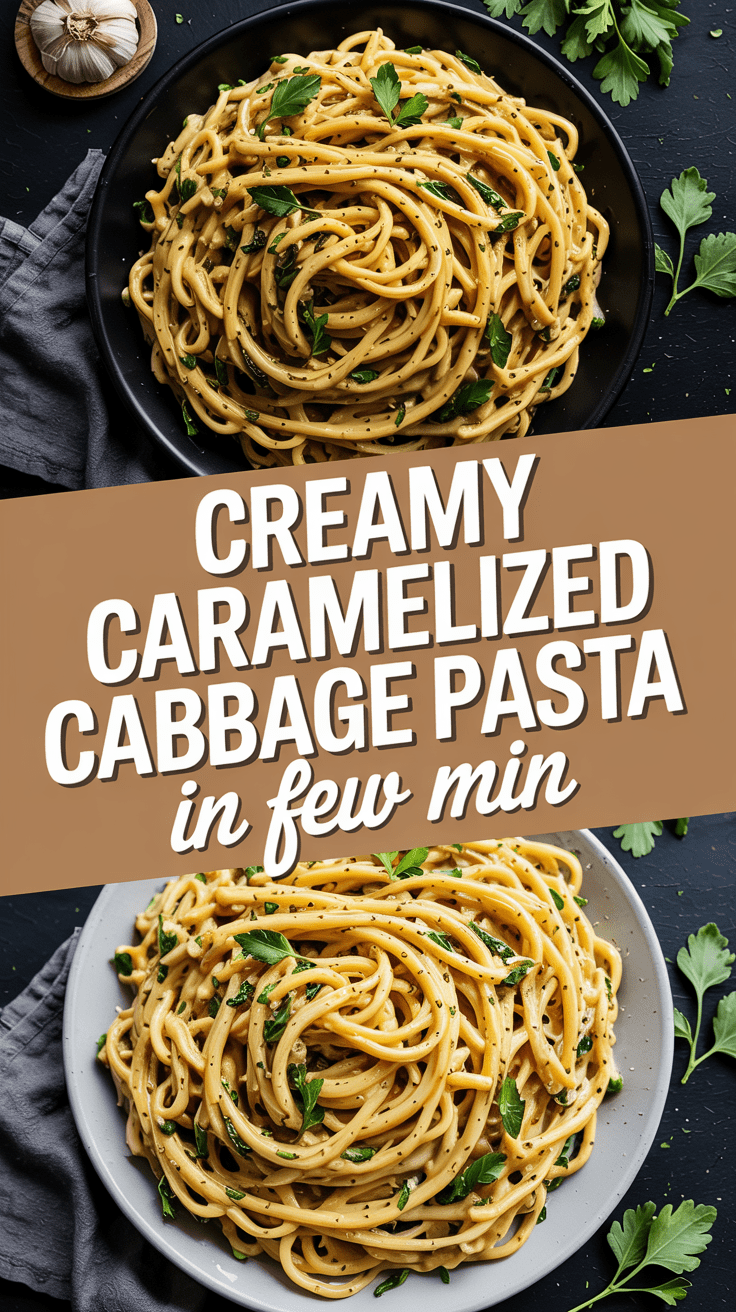 Creamy Caramelized Cabbage Pasta