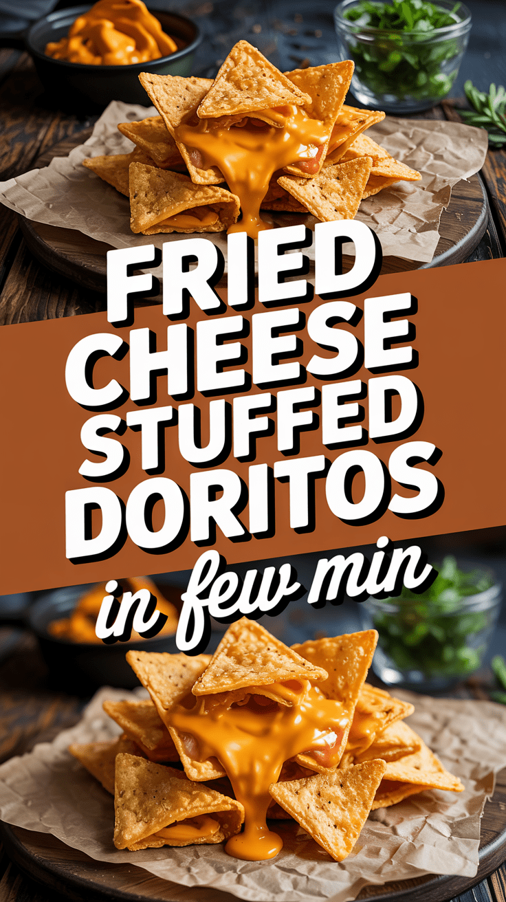 Fried Cheese Stuffed Doritos