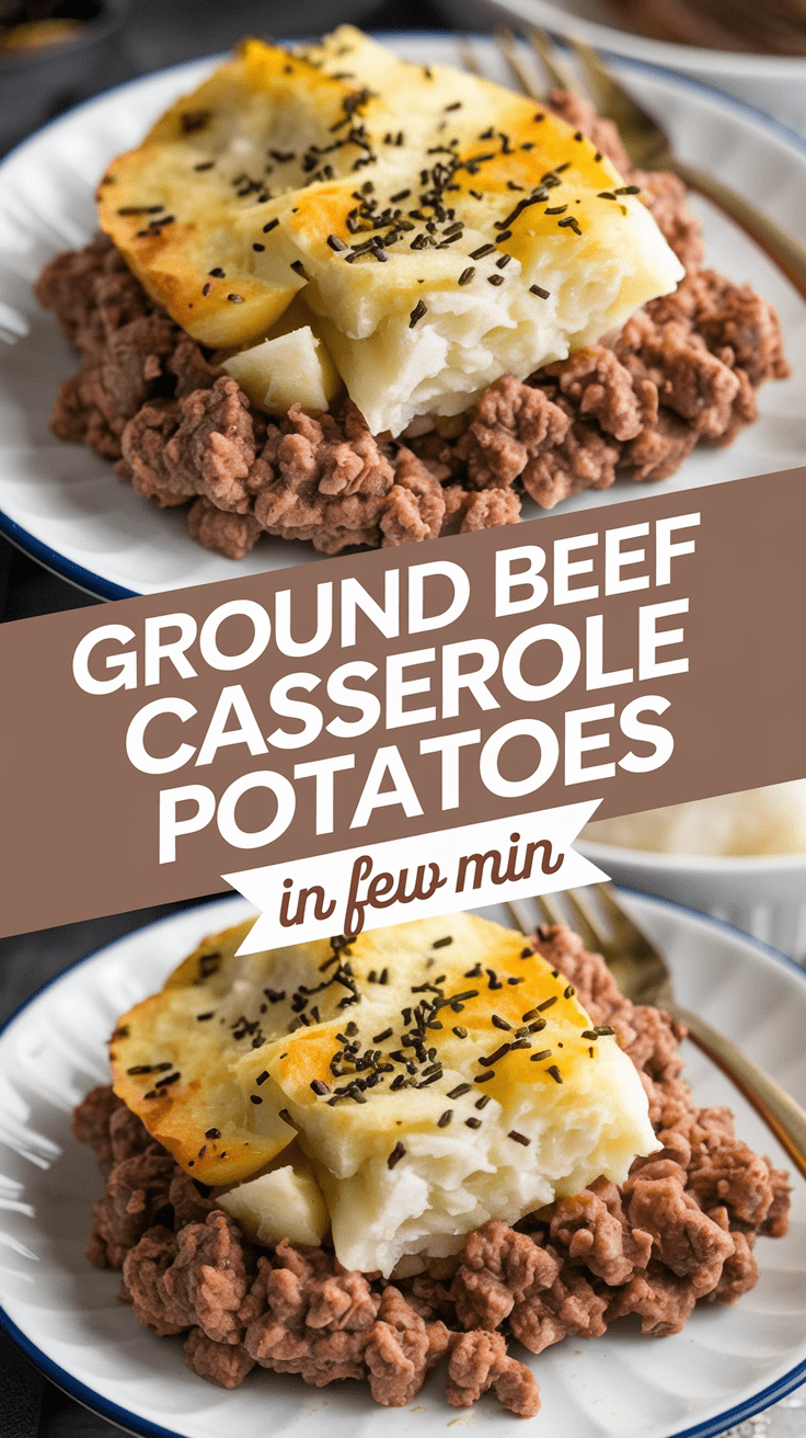 Ground Beef Casserole Potatoes
