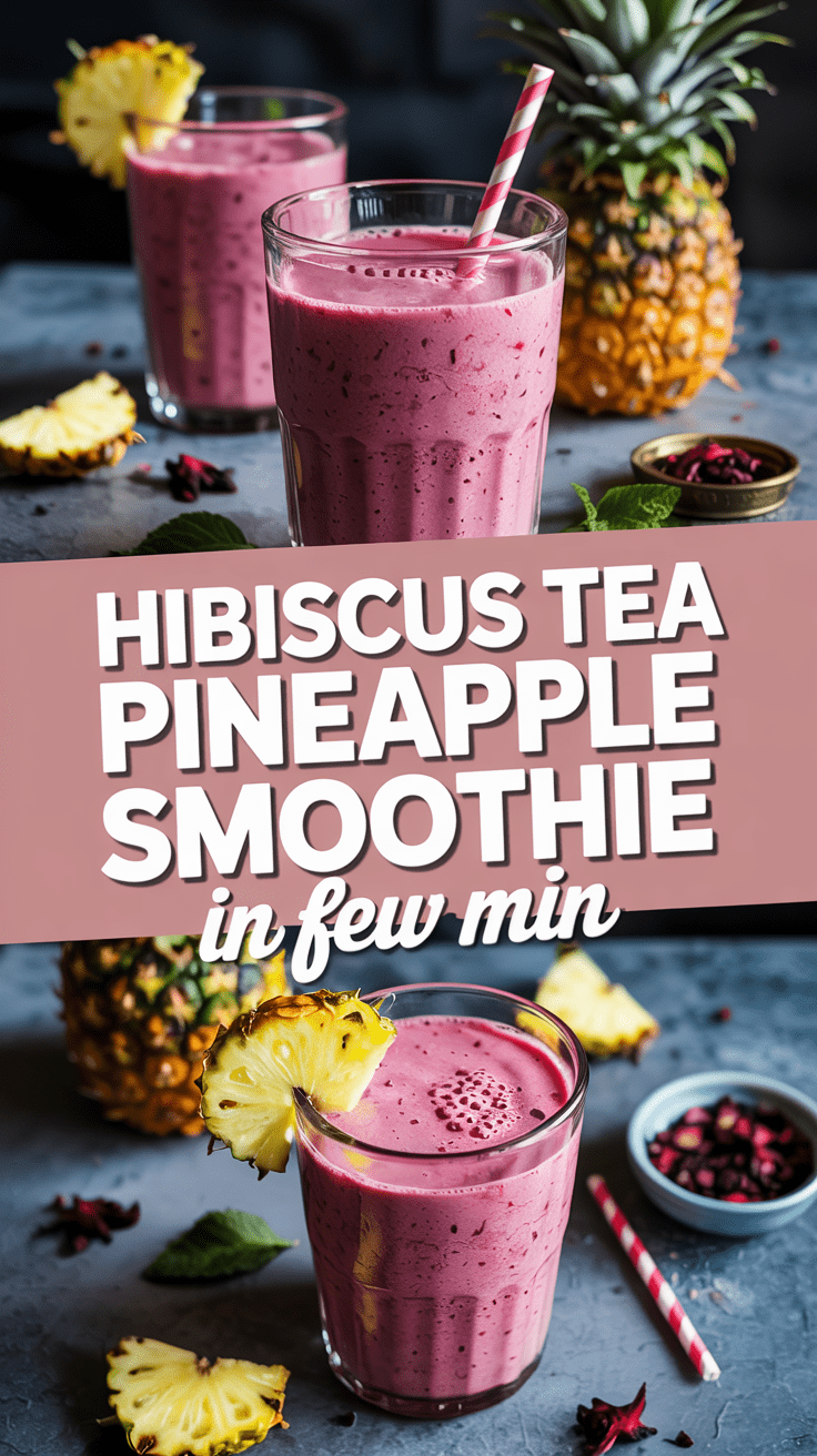 Hibiscus Tea Pineapple Smoothie