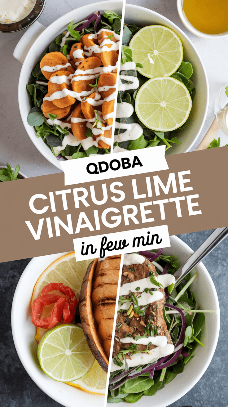 QDOBA Citrus Lime Vinaigrette Recipe
