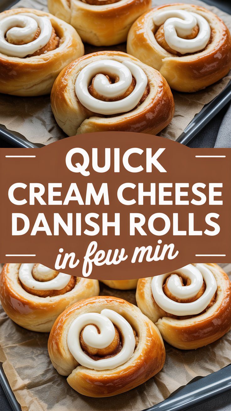 Quick Cream Cheese Danish Rolls