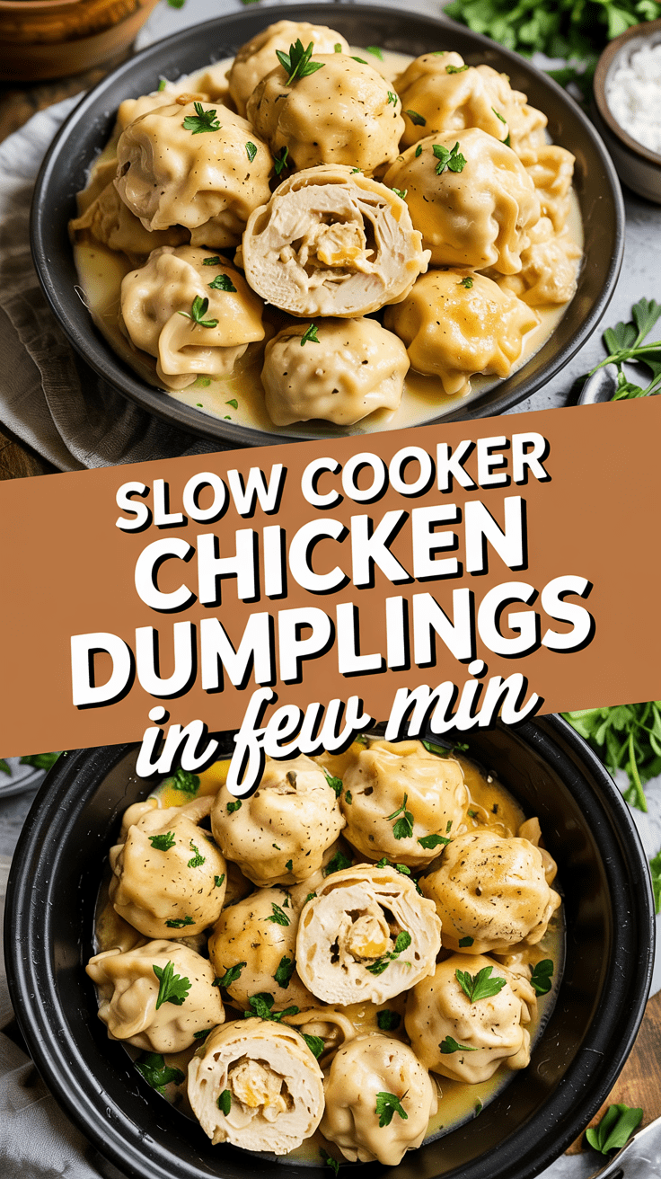 Slow Cooker Chicken and Dumplings
