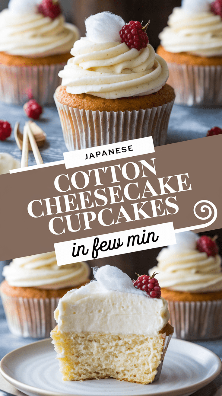 Japanese Cotton Cheesecake Cupcakes