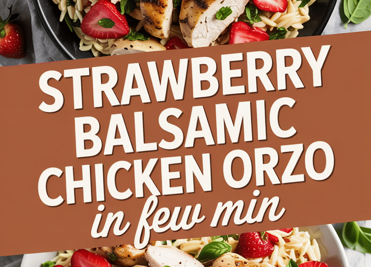 Strawberry Balsamic Chicken Orzo
