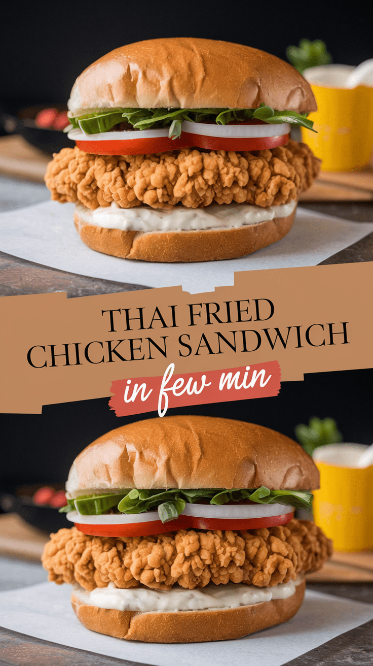 Thai Fried Chicken Sandwich