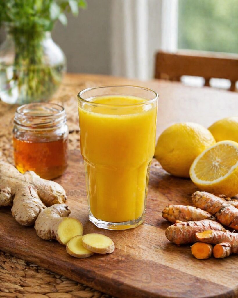 Home-made immunity drink shot