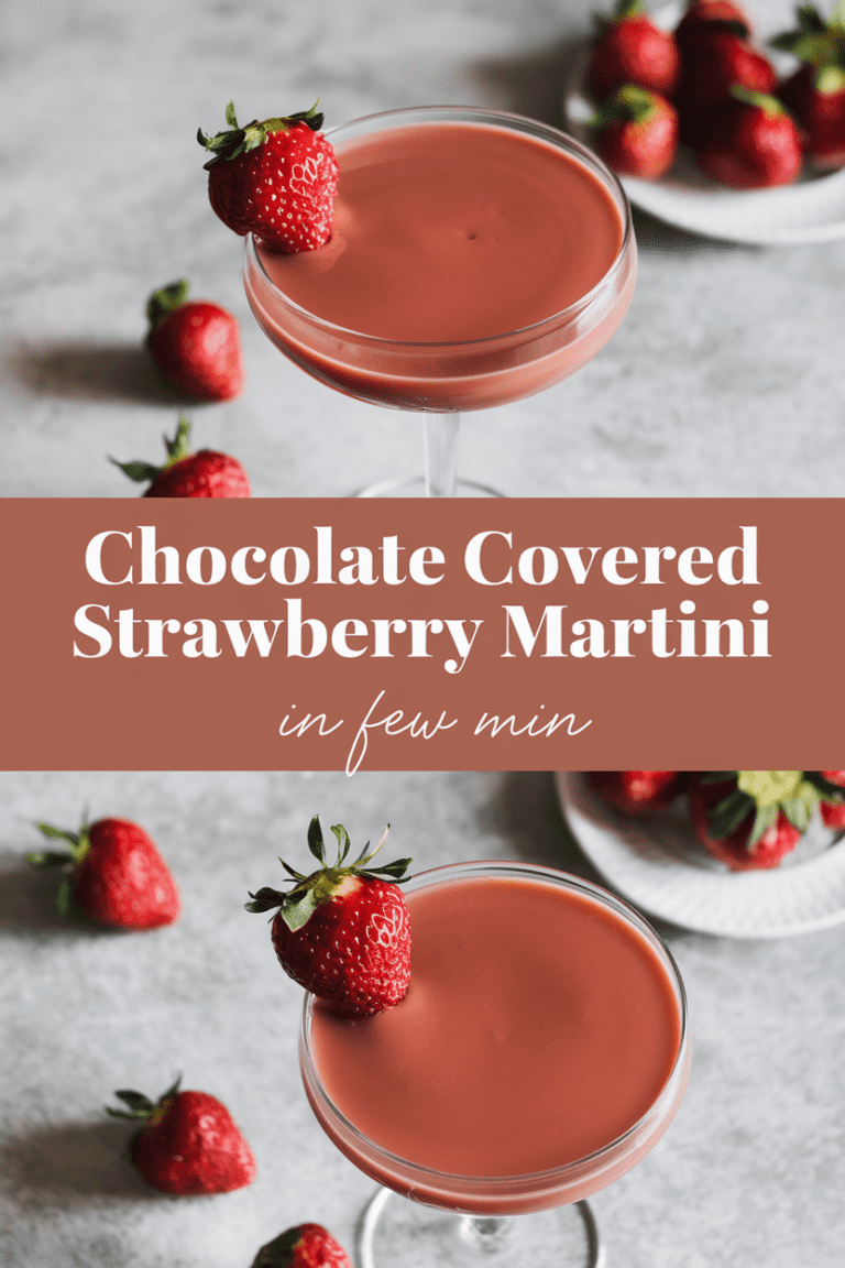 Chocolate Covered Strawberry Martini