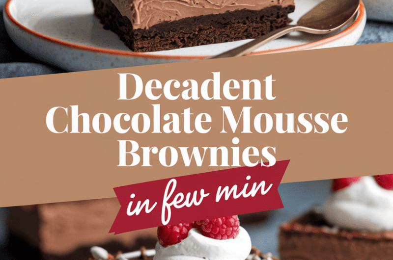 Decadent Chocolate Mousse Brownies
