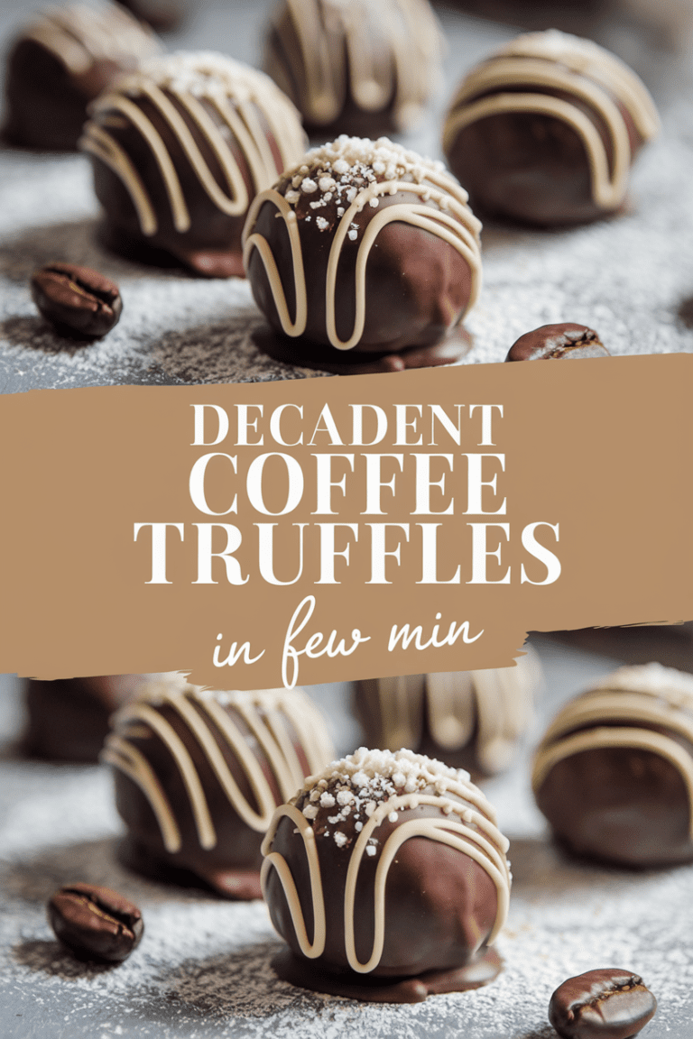 Decadent Coffee Truffles