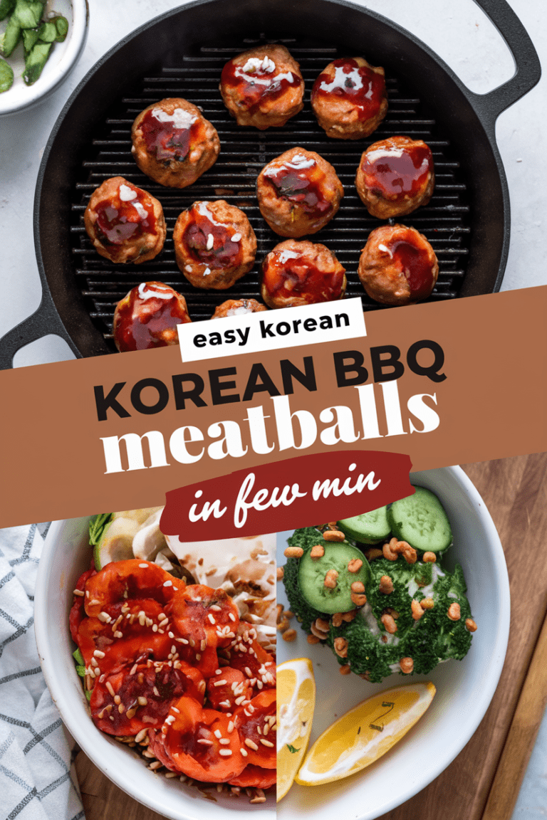 Easy Korean BBQ Meatballs
