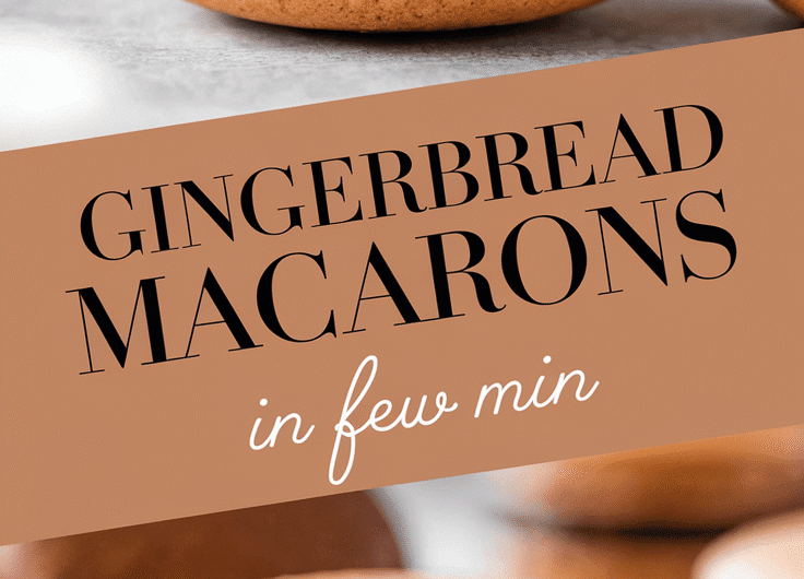 Gingerbread Macarons