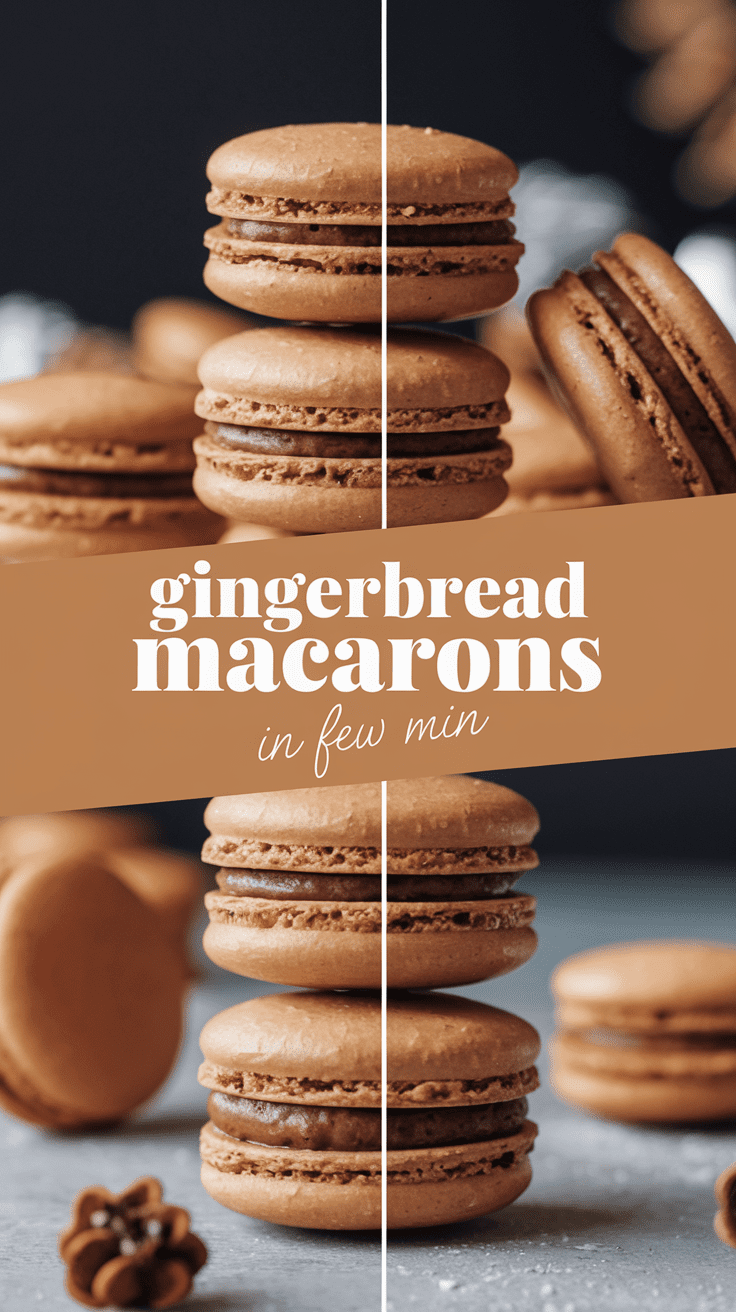 Gingerbread Macarons