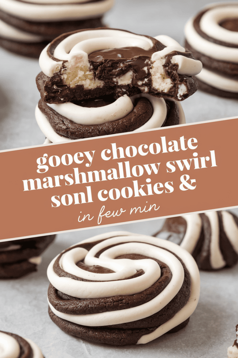 Gooey Chocolate Marshmallow Swirl Cookies