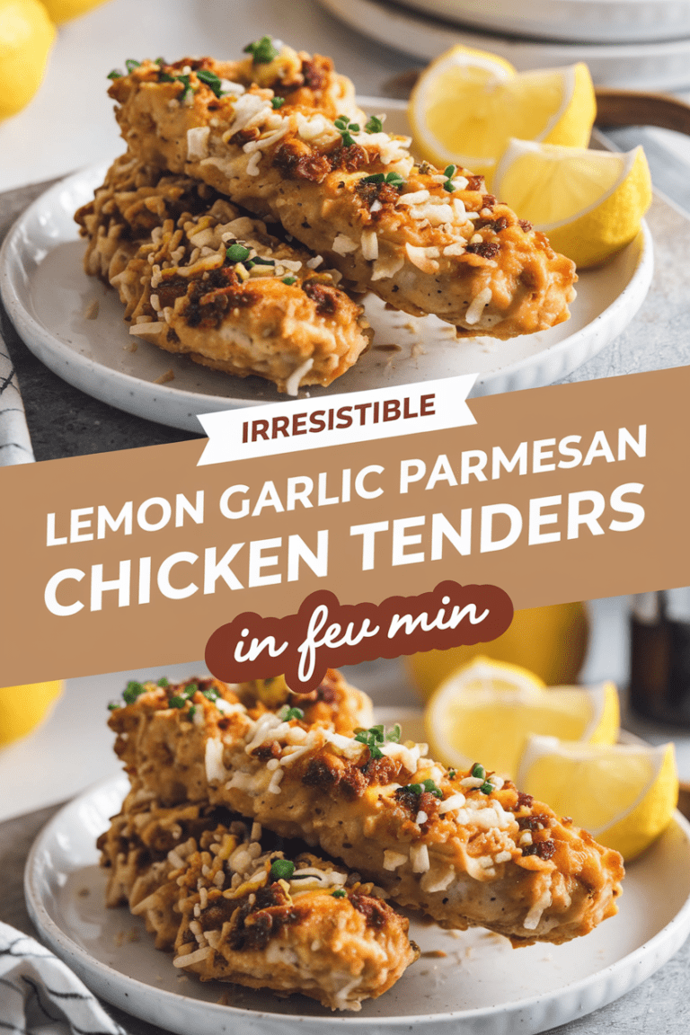 Irresistible Lemon Garlic Parmesan Chicken Tenders