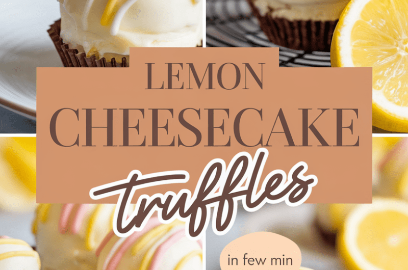 Lemon Cheesecake Truffles