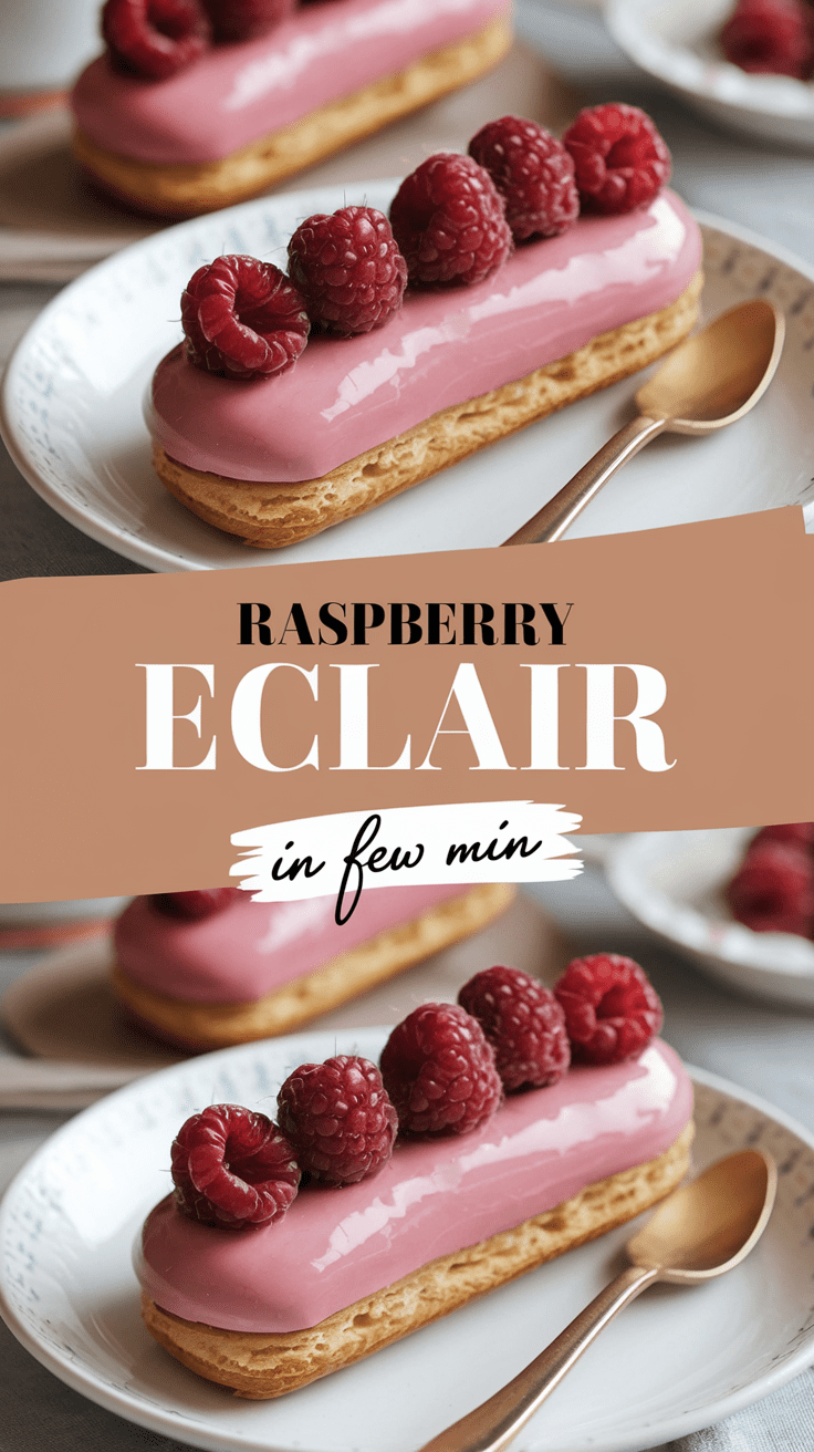 Raspberry Éclair