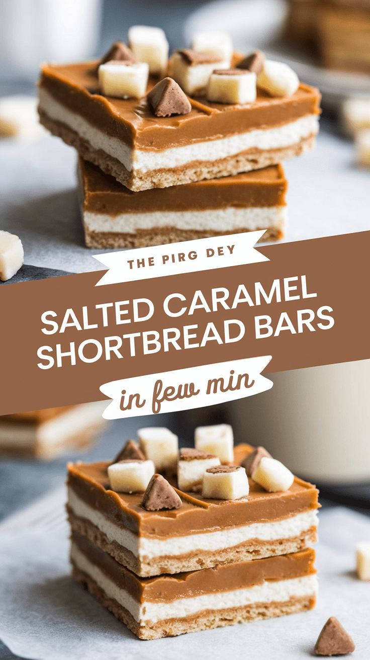 Salted Caramel Shortbread Bars