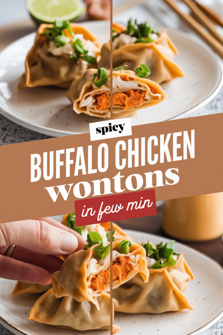 Spicy Buffalo Chicken Wontons
