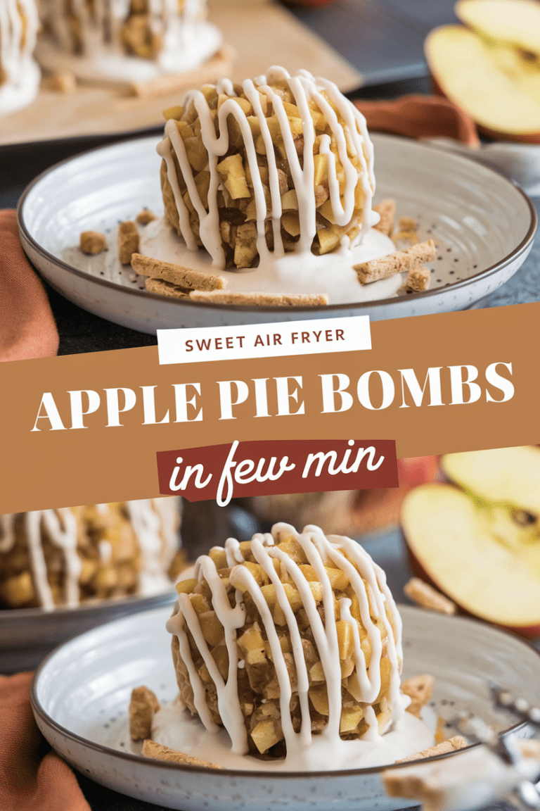 Sweet Air Fryer Apple Pie Bombs