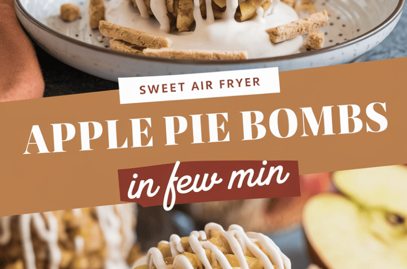 Sweet Air Fryer Apple Pie Bombs