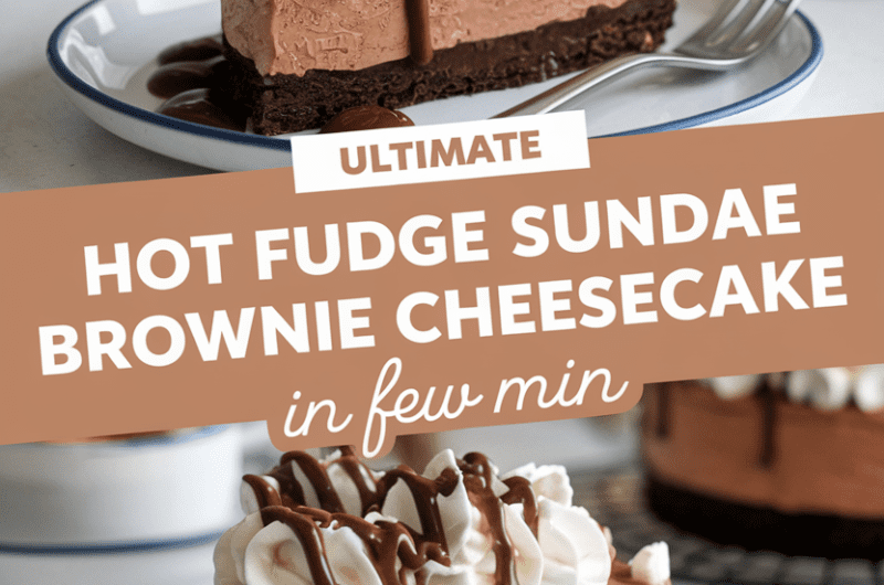 Hot Fudge Brownie Sundae Cheesecake