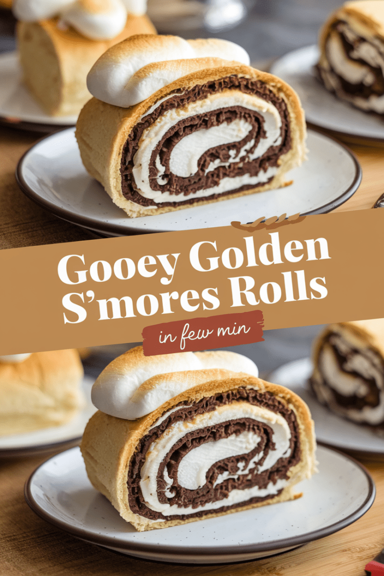 Gooey Golden S’mores Rolls