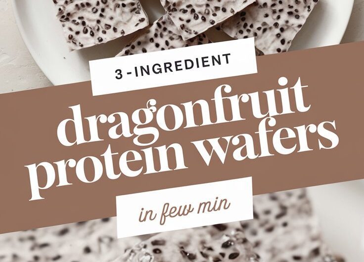 3-ingredient DragonFruit Protein Wafers