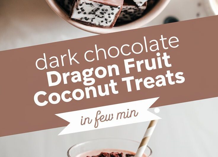 Dark Chocolate Dragon Fruit Coconut Treats
